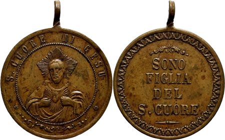 RELIGIOSE - Medaglia - sec. XIX° Ø: 32 mm. - (AE g. 12,8) R. SPL