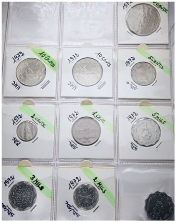 MALTA.  Lotto di 10 monete. Metalli, nominali, date e conservazioni varie.
