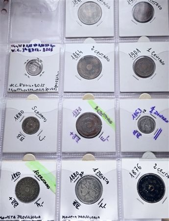 PERU'. Lotto di 11 monete. Nominali, metalli, date e conservazioni varie.