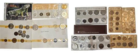 VARIE NAZIONI. Lotto multiplo varie divisionali e commemorative. Metalli e date varie.