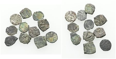 MESSINA. REGNO DI SICILIA. Lotto di 11 Kharrub islamiche. Date, nominali, conservazioni e metalli vari