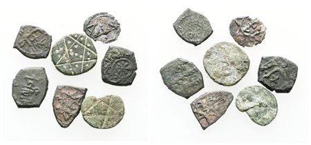 MESSINA. REGNO DI SICILIA. Normanni, Lotto di 7 Kharrub. Date, nominali, conservazioni e metalli vari