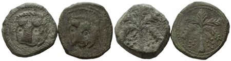 MESSINA. REGNO DI SICILIA. Guglielmo II (1166-1189). Trifollaro (1180-1185). Lotto di 2 esemplari. Mir 36, Spahr 117; Cu;  CONSERVAZIONI VARIE