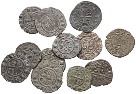 SICILIA. SVEVI - LOTTO MULTIPLO DI N. 12 DENARI. Mi; Conservazioni varie.