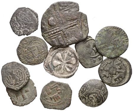 SICILIA, LOTTO DI 11 MONETE MEDIOEVALI
