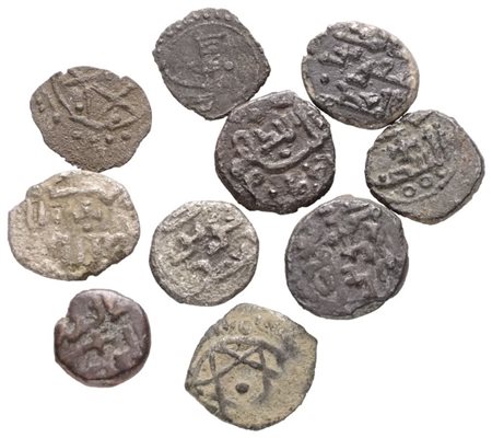 SICILIA. NORMANNI - LOTTO DI N. 10 KHARRUBE, Conservazioni varie.