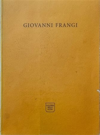 FRANGI GIOVANNI Milano 1959 "Catalogo"