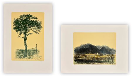 ALBERTO ZIVERI (1908-1990) - Lotto unico composto da 2 litografie