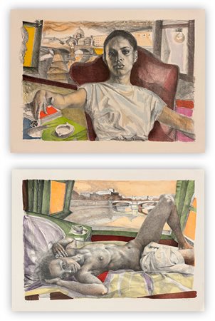 UGO ATTARDI (1923-2006) - Lotto unico composto da 2 opere grafiche