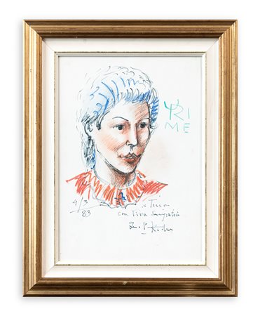 IBRAHIM KODRA (1918-2006) -Senza Titolo, 1983