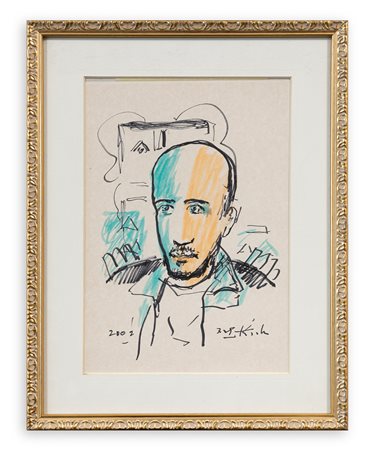 IBRAHIM KODRA (1918-2006) - Senza Titolo, 2002