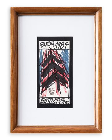 VINICIO BERTI (1921-1991) - Costruire malgrado tutto, buon 1984
