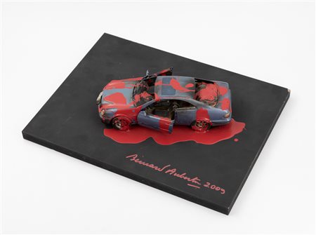 BERNARD AUBERTIN (1934-2015) - Voiture brulée, 2010