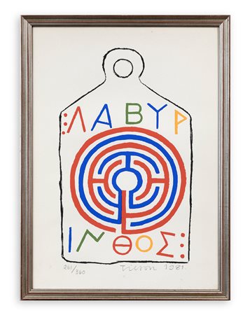 JOE TILSON (1928) - Senza Titolo