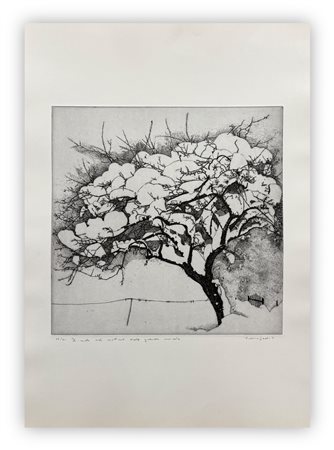 FEDERICA GALLI (1932-2009) - Il melo nel mattino della grande nevicata, 1991