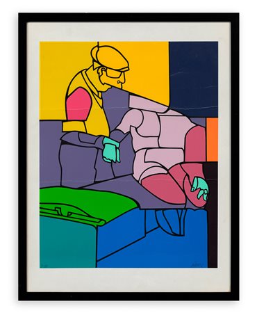 VALERIO ADAMI (1935) - Senza Titolo