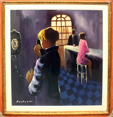 FANTUZZI ELIANO "Al bar" anni 70'