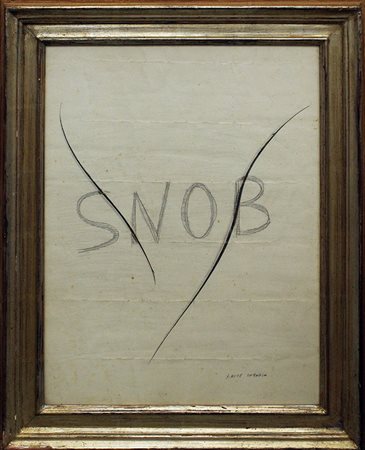 XANTE BATTAGLIA, anni 70, "Snob"