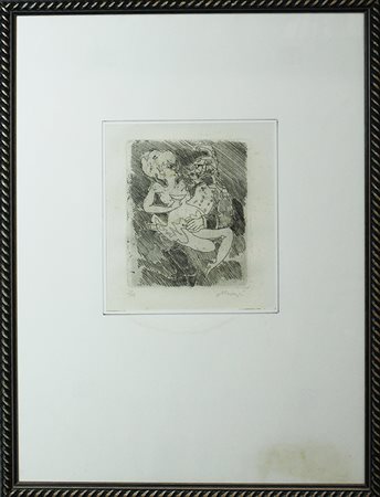 MINO MACCARI, "Coppia", anni '80