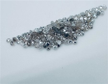 256 DIAMANTI NATURAL POLISHED 3,75 MIX DI COLORI -SI3-I3 - CERTIFICATO MAROZ DIAMONDS - AI40507-7