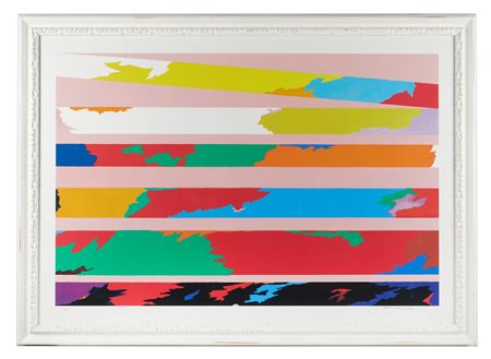 Piero Dorazio (Roma, 29/06/1927 - Perugia, 17/05/2005) 
"Senza titolo" 1988
Litografia a colori su carta Cm 70x100 