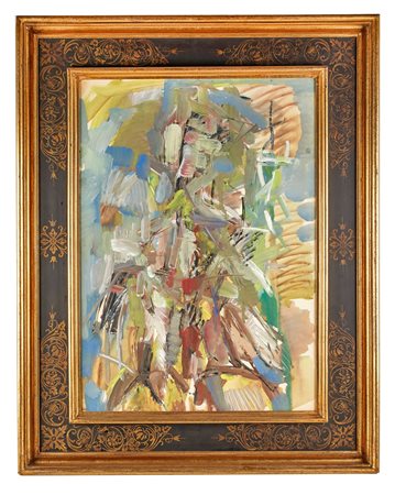 Pompilio Mandelli (Luzzara, 14/06/1912 - Bologna, 28/05/2006) 
"Composizione" 1967
  Cm 70x50