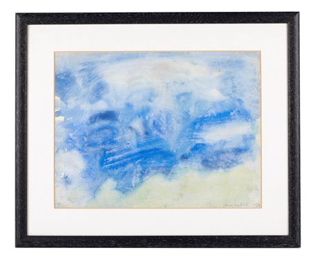 Pompilio Mandelli (Luzzara, 14/06/1912 - Bologna, 28/05/2006) 
"Senza titolo" 
Acquerello su carta Cm 25x33,5