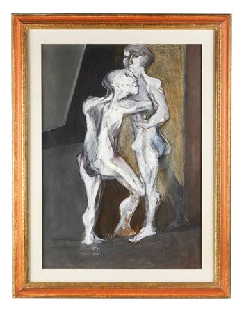 Salvatore Provino (Bagheria, 1943 - ) 
"Senza titolo" 1971
Tecnica mista su carta Cm 68,5x48,5