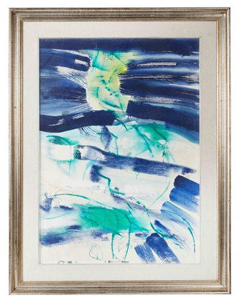 Ugo Maffi (Italia, 1939 - 2012) 
"Il bosco dell'infanzia" 1978
Tecnica mista su carta  Cm 75x53,5