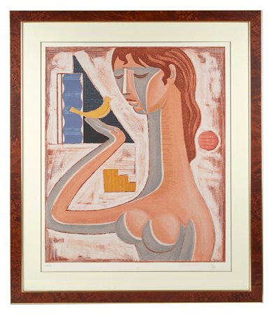 Mario Tozzi (Fossombrone, 30/10/1895 - Saint-Jean-du-Gard, 08/09/1979) 
Litografia a Colori 1978
Litografia a colori su carta Cm 75,5x58,5