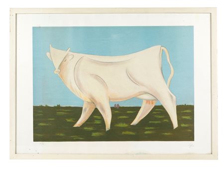 Sepo (Comacchio, 16/03/1895 - Bologna, 30/09/1983) 
"Senza titolo" 
Litografia a colori su carta Cm 48,5x67,5