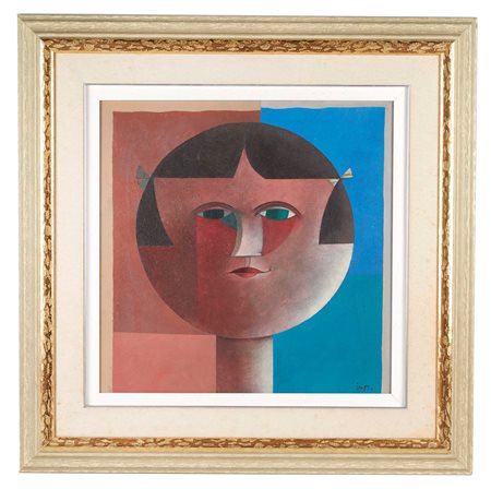  
"Il volto rotondo" anni '90
Olio su tela Cm 50×50