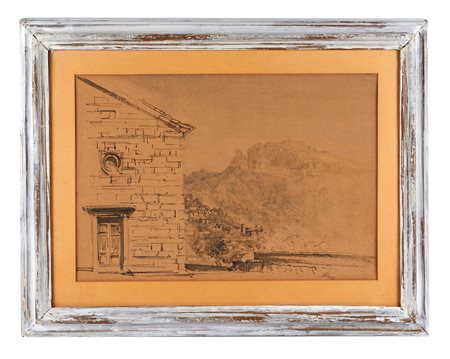 Luciano Guarnieri (Firenze, 1930 - Firenze, 2009) 
"Brandon (Inghilterra)" 1958
Tecnica mista su cartone Cm 37,5x54,5