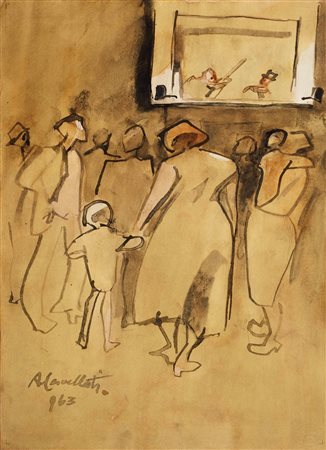 Alessandro Cervellati (Bertinoro, 08/03/1892 - Bologna, 29/12/1974) 
 
Acquerello su carta 