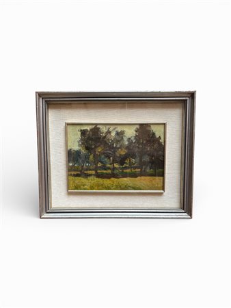 Dino Boschi (Bologna, 30/07/1923 - Bologna, 20/09/2015) 
“Natura morta” 
Olio su cartone Cm 38x49,5