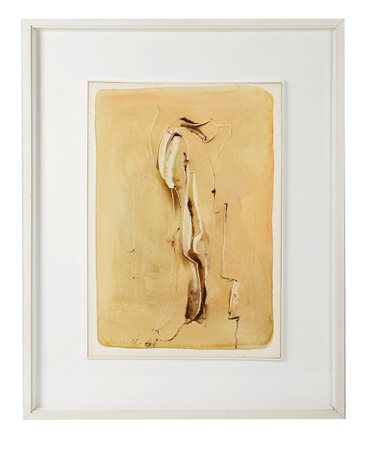 Mario Nanni (Castellina in chianti, 1922 - Bologna, 2019) 
"Senza titolo" 1958
Tempera su carta Cm 50x35