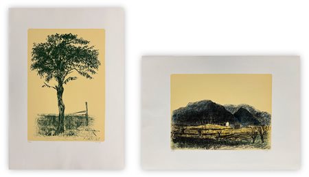 ALBERTO ZIVERI (1908-1990) - Lotto unico composto da 2 litografie