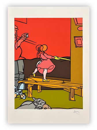 VALERIO ADAMI (1935) - Senza Titolo