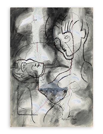 ANNIBALE BIGLIONE (1923-1981) - Senza Titolo, 1954