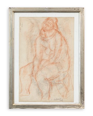 CRISTOFORO DE AMICIS (1902-1987) - Senza Titolo (Nudo), 1969