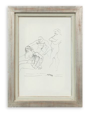 ANNIBALE BIGLIONE (1923-1981) - Senza Titolo, 1947