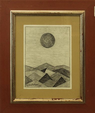 CASTELLANI GIUSEPPE. , 1972, "Paesaggio geometrico"