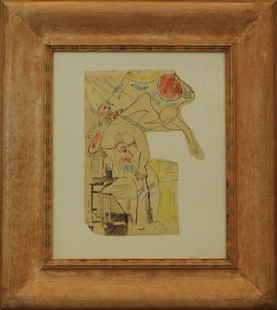 BRUNO SAETTI "Maternita" anni 50'