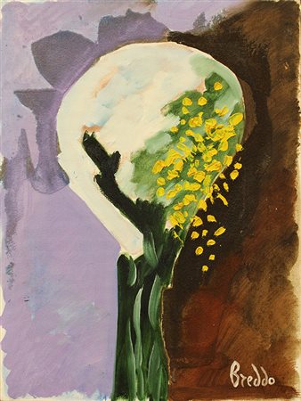 GASTONE BREDDO, "Albero di mimosa", anni '80