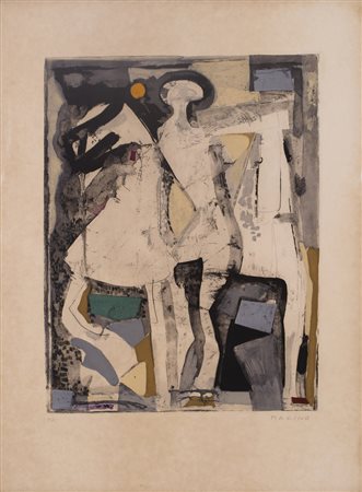 MARINO MARINI (1901-1980)Senza Titolo, 1976 Acquaforte acquatintaFoglio cm...