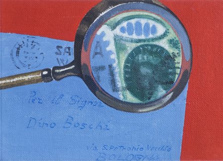 DINO BOSCHI (1923)Micropittura N.3, 1967 Olio su telaCm 13x18Firma, titolo e...