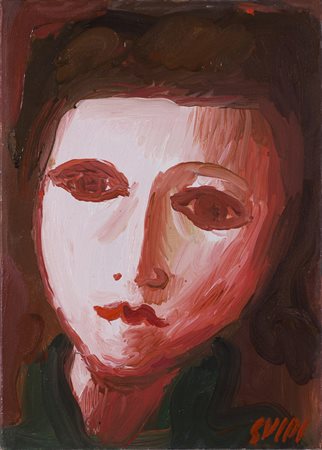 VIRGILIO GUIDI (1891-1984)Volto, 1965 Olio su telaCm 35x25Firma in basso a...