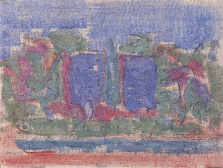 ATTILIO FORGIOLI (1933)Parco Sempione Olio su telaCm 30x40Firma in basso a...