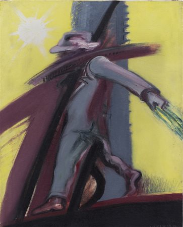 TINO VAGLIERI (1929-2002)Senza Titolo, 1964 Olio su telaCm 50x40Firma e...