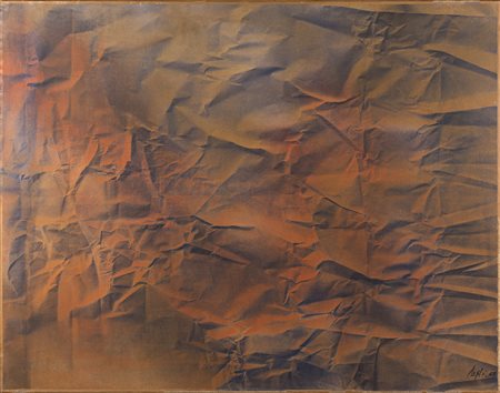 CORRADO CAGLI (1919-1976)Composizione Astratta, 1958 Olio su carta applicata...